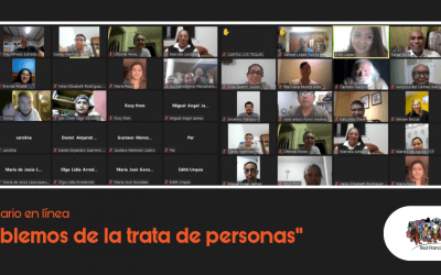 Con buena participación de asistentes se realizó el seminario en línea sobre la trata de personas